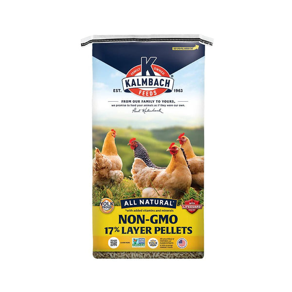 17% Non - GMO Layer Pellets for Chickens and Poultry - Walker Supply Co